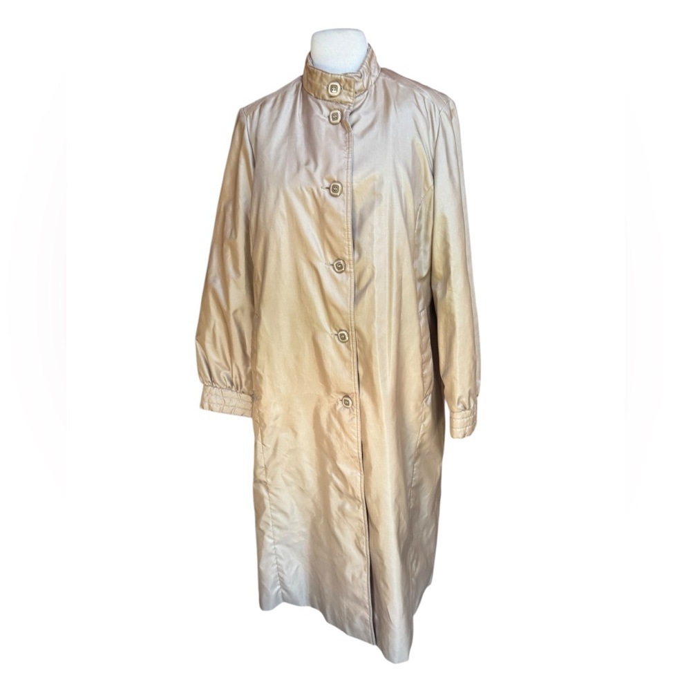 1980s‎ Marmika by Fitz Beige Removeable Liner Trench Coat